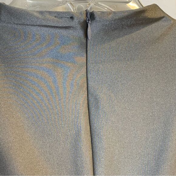 Skims Disco Sleevless Mock Neck Bodysuit Silver Size Large - Picture 6 of 12